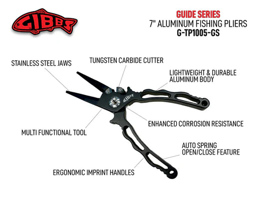 Gibbs Guide Series Aluminum Pliers 7"