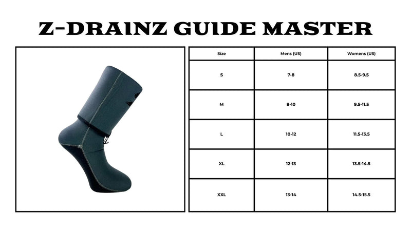 Load image into Gallery viewer, Backcountry Skinz Z-Drainz Guide Master Wading Sock
