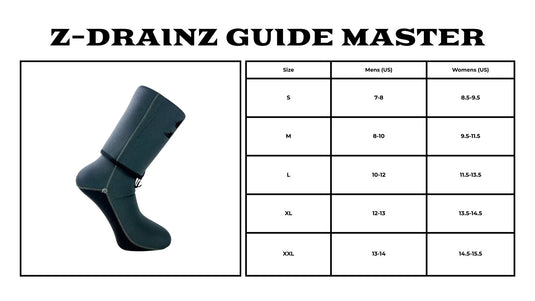 Backcountry Skinz Z-Drainz Guide Master Wading Sock