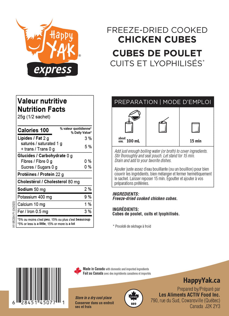 Load image into Gallery viewer, Happy Yak Freeze-Dried Meal Pouches
