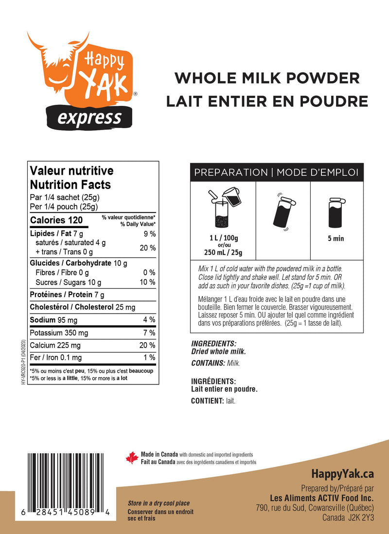 Load image into Gallery viewer, Happy Yak Freeze-Dried Meal Pouches
