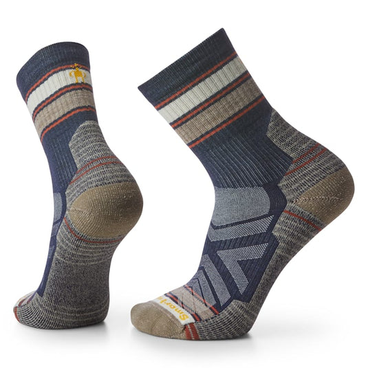 Smartwool Hike Light Cushion Striped Mid Crew Socks