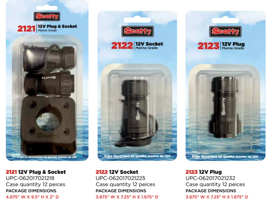 Scotty 12V Plug and Socket
