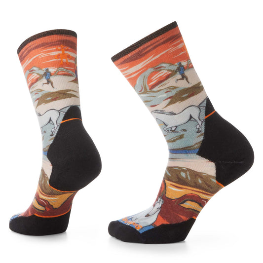 Smartwool Athlete Edition Run Trail Magic Crew Print Socks