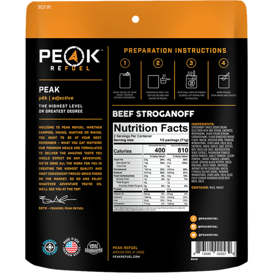 Peak Refuel Meal Pouches