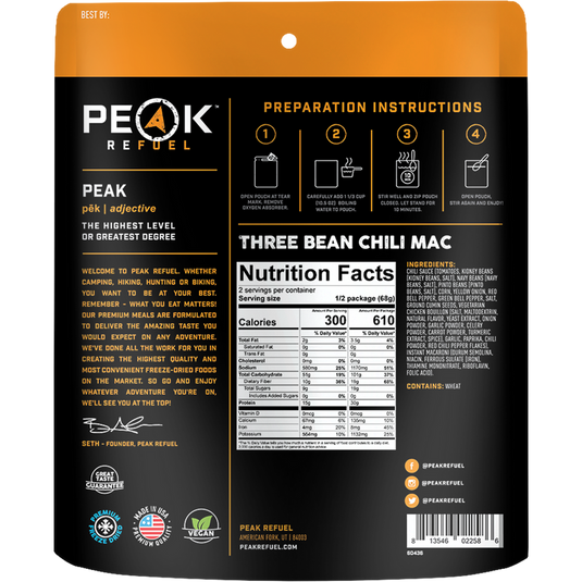 Peak Refuel Meal Pouches