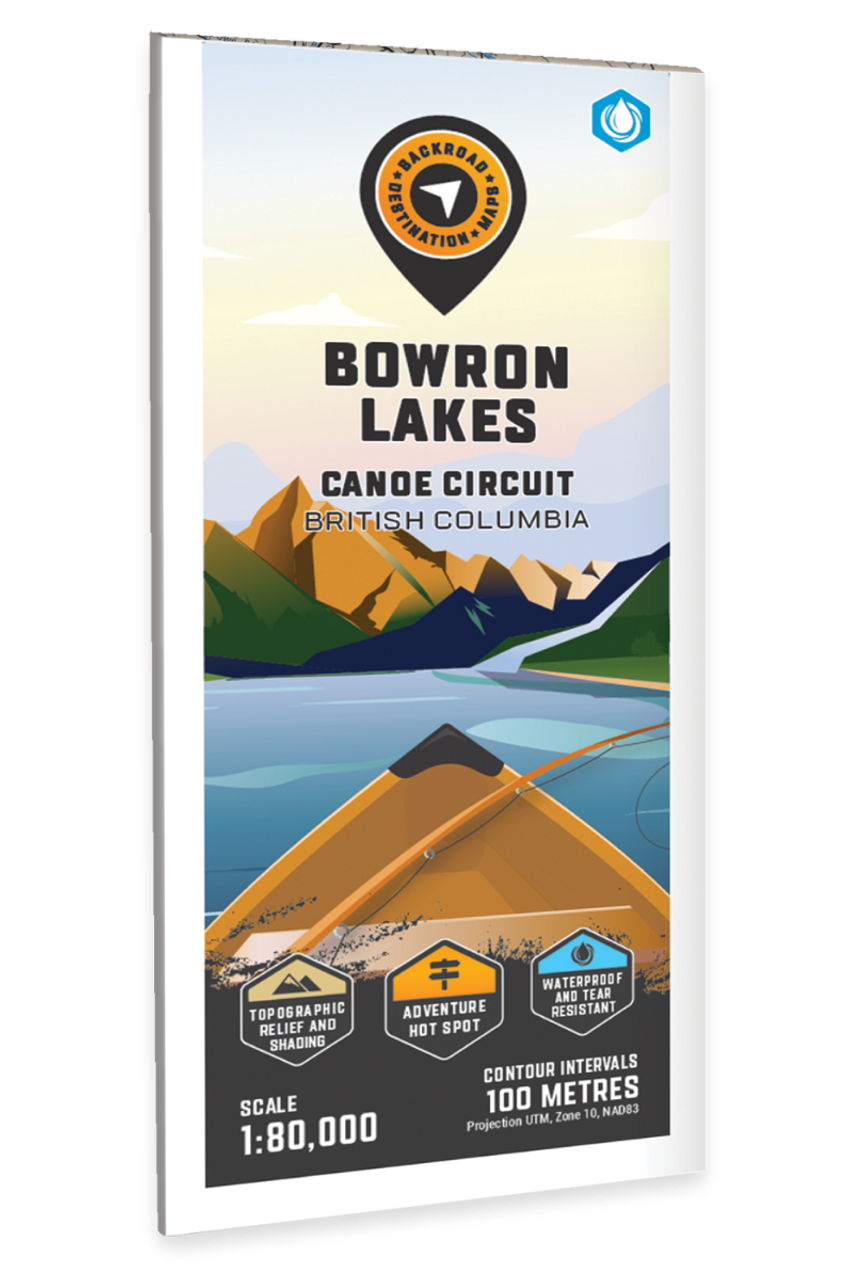 Backroad Mapbooks Bowron Lakes Canoe Circuit BC Adventure Map