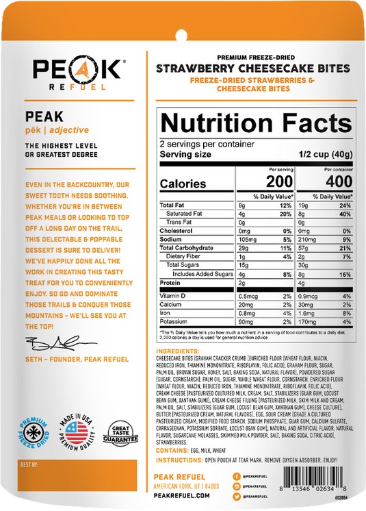 Peak Refuel Meal Pouches