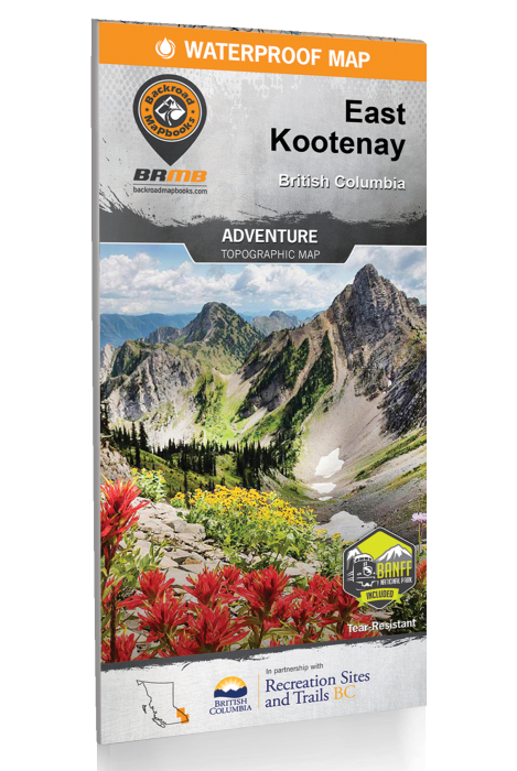 Backroad Mapbooks Waterproof Map - East Kootenay BC - Adventure