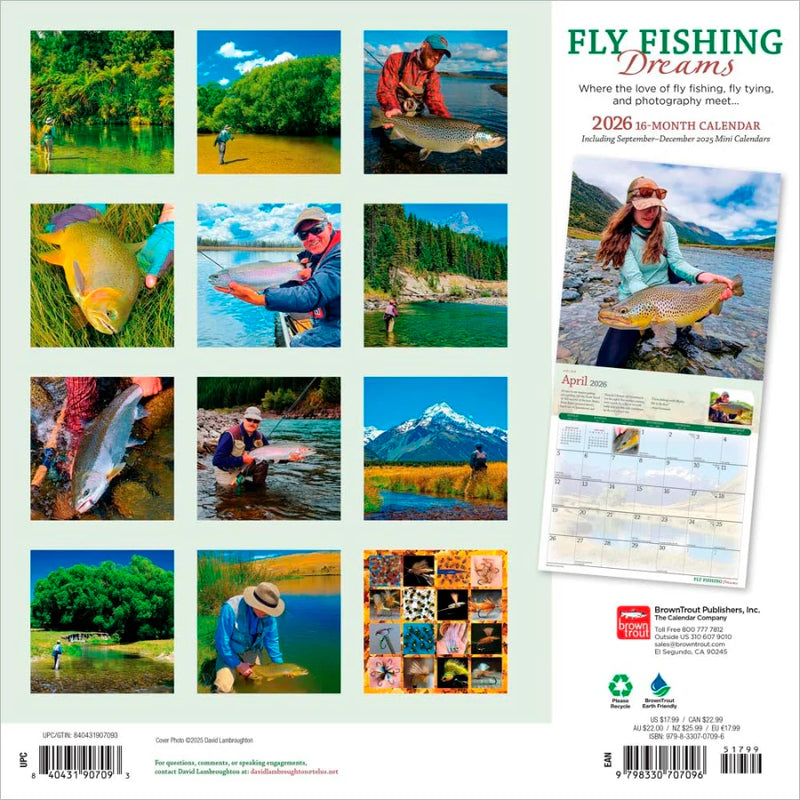 Load image into Gallery viewer, David Lambroughton Fly Fishing Dreams Calendar 2026
