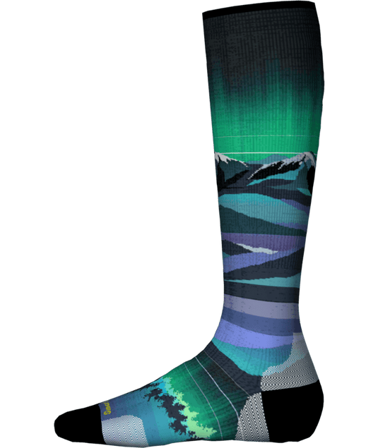 Smartwool Junior Ski Zero Cushion Aurora Flash Print