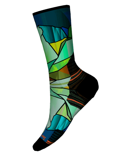 Smartwool Hike Targeted Cushion Mirror Mountain Print Crew Socks