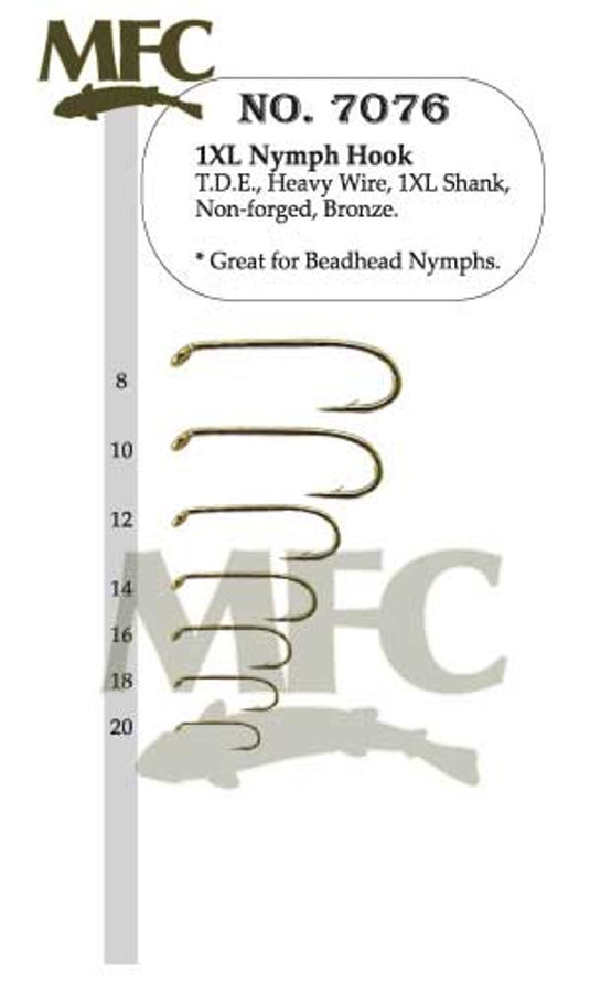 MFC 7076 1XL Nymph (Beadheads) Hook