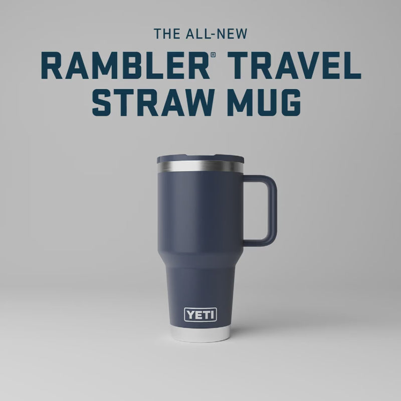 Load and play video in Gallery viewer, YETI Rambler 20 oz Travel Mug w/ Colour-Matched Straw Lid
