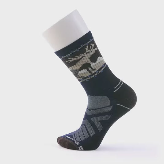 Smartwool Hike Light Cushion Mountain Moose Crew Socks