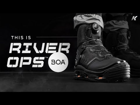 Load and play video in Gallery viewer, Korkers River Ops BOA w/Felt and Vibram Kling-on Soles
