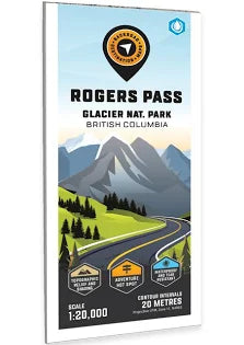 Backroad Mapbooks Rogers Pass Glacier National Park BC - Destination Map