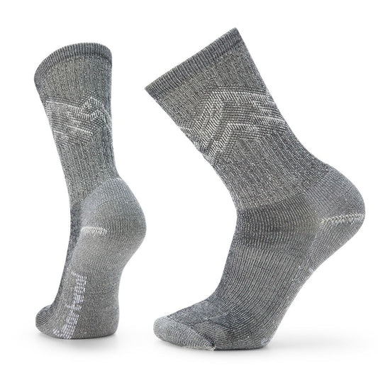 Smartwool Hike Classic Edition Light Cushion Mountain Pattern Crew Socks