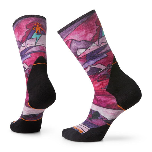 Smartwool Women’s Athlete Edition Run Print Crew Socks