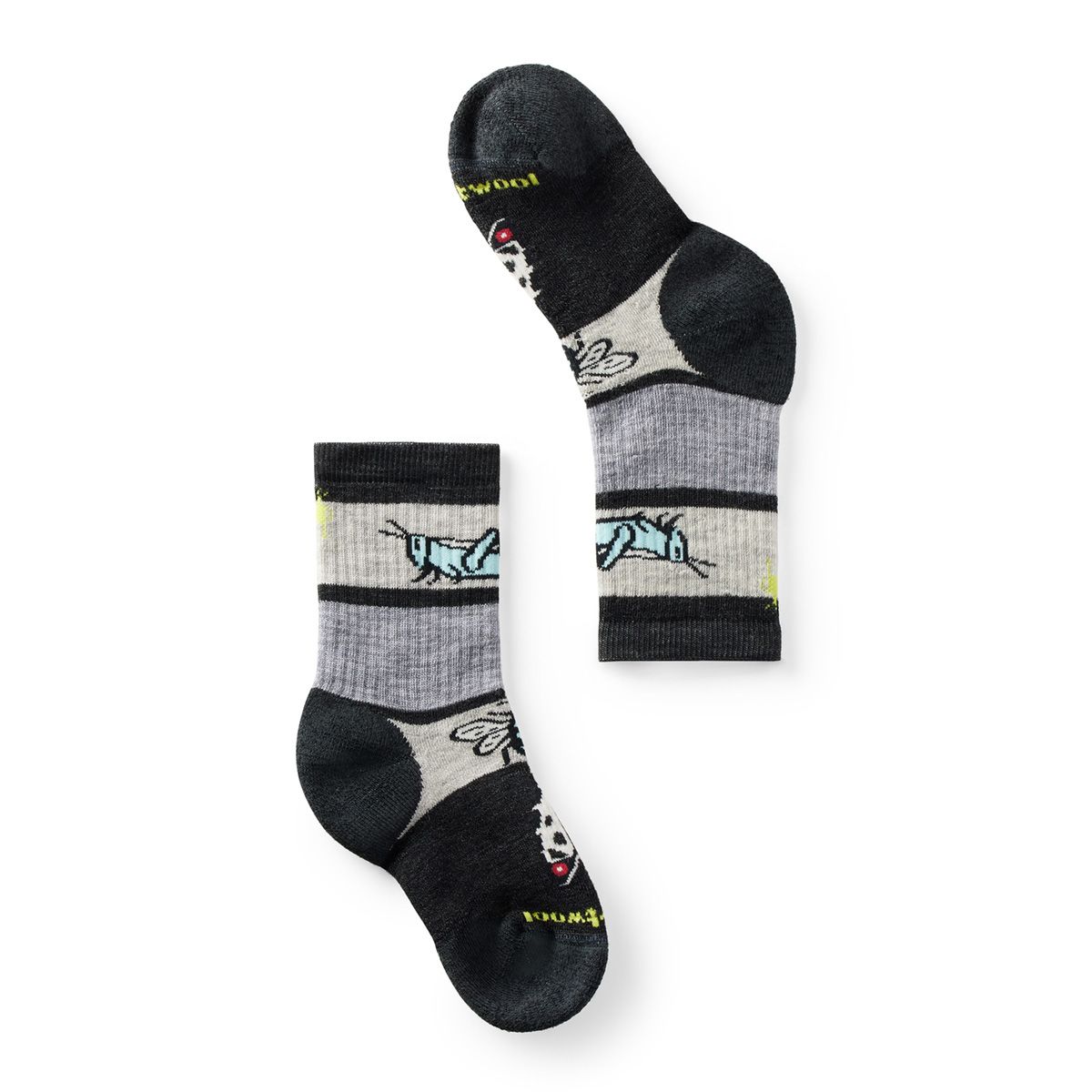 Smartwool Kids' Hike Full Cushion Garden Bugs Pattern Crew Socks