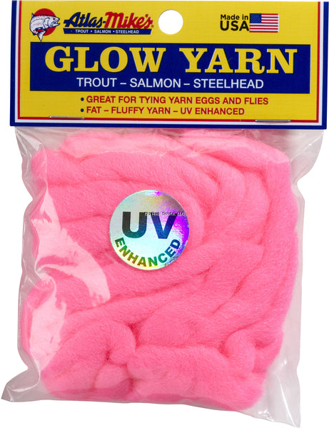 Atlas Mike's UV Glow Yarn Hot Pink