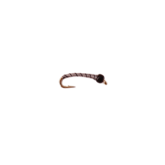 BB Blue Dun Black Rib Chironomid #1218