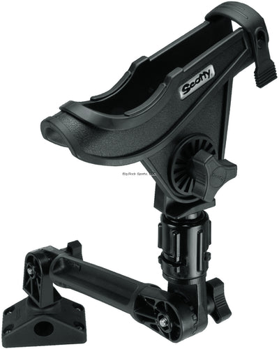 Scotty #388-BK Baitcaster Rod Holder w/ 0429 and w/ 0241L, Black (4488678)