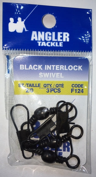 Angler Black Interlock Swivel