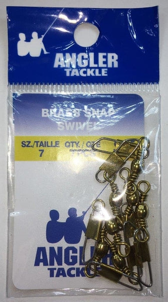 Angler Brass Barrel/Safety Snap Swivel