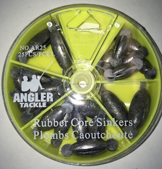 Angler Rubber Core Dial-A-Sinker 25 pcs