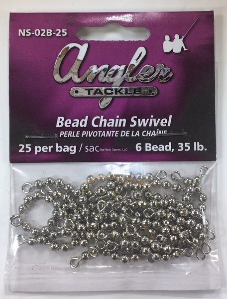 Load image into Gallery viewer, Angler Bead Chain swivel, 6 bead
