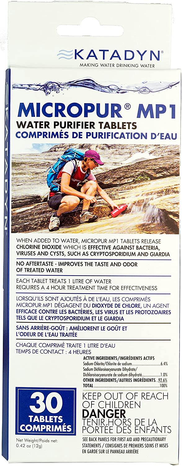 Katadyn MicroPur MP1 Water Purification Tablets TW Outdoors