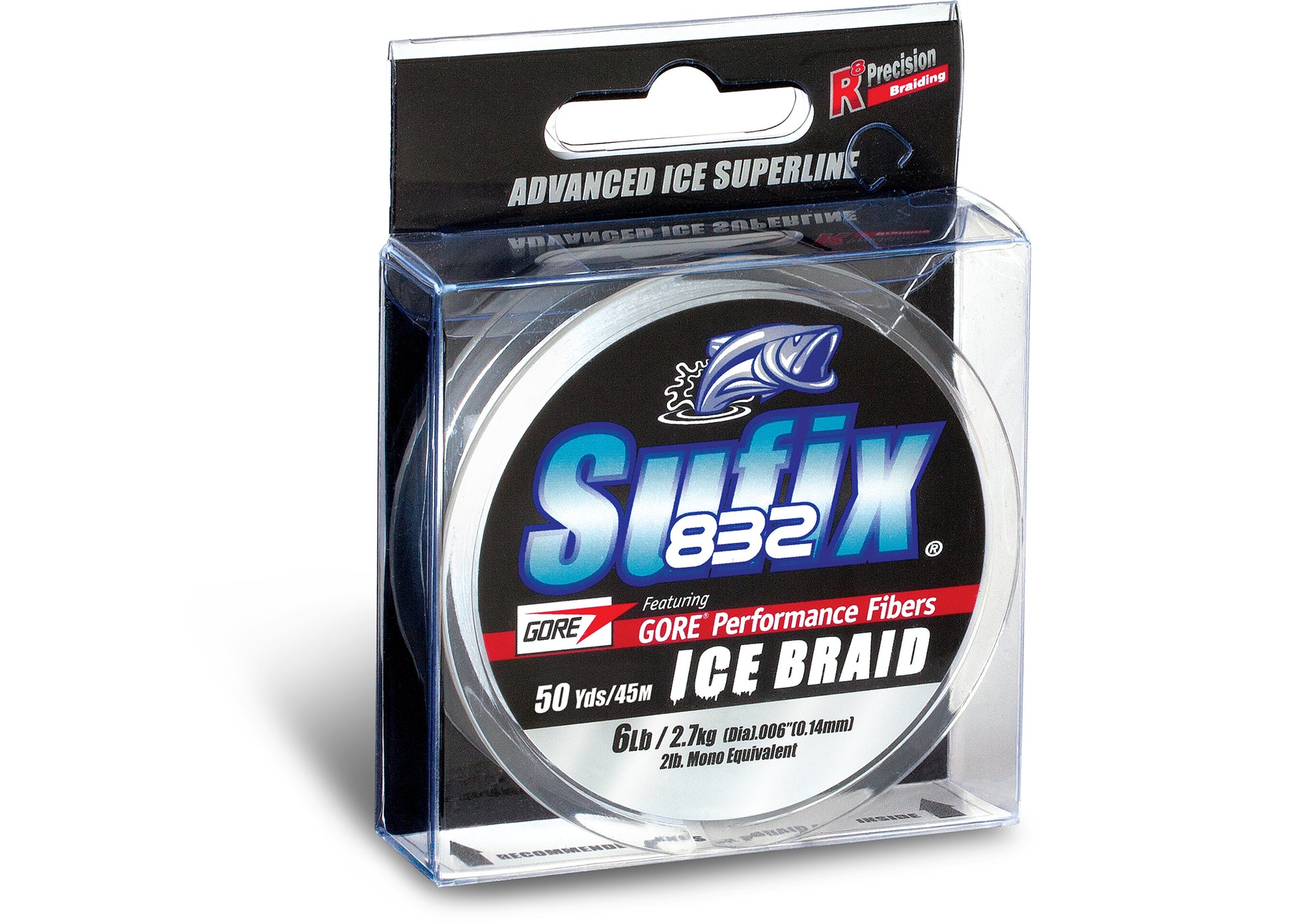 Sufix 832 Ice Braid 4 Lb Ghost