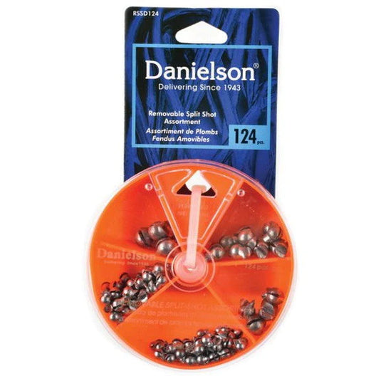 Danielson - Removable Split Shot Sinker Selector 124pc