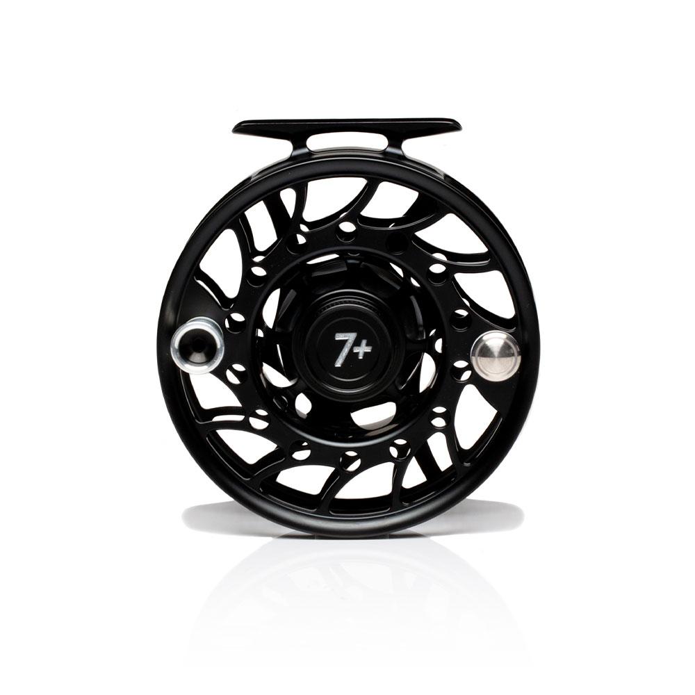 Hatch Iconic Fly Reel 7 Plus Mid Arbor - Black/Silver