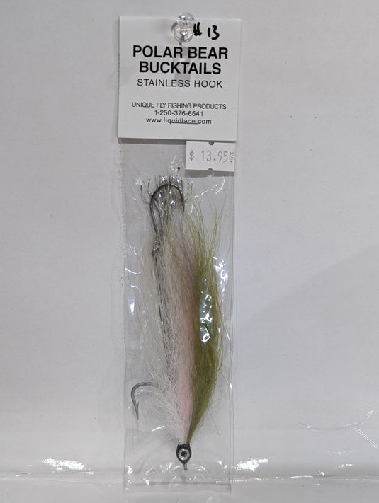 Liquid Lace Polar Bear Bucktails (Canada Only)