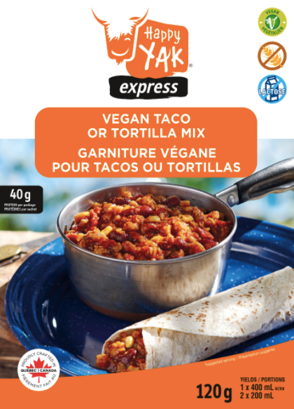 Happy Yak Vegan Taco or Tortilla Mix