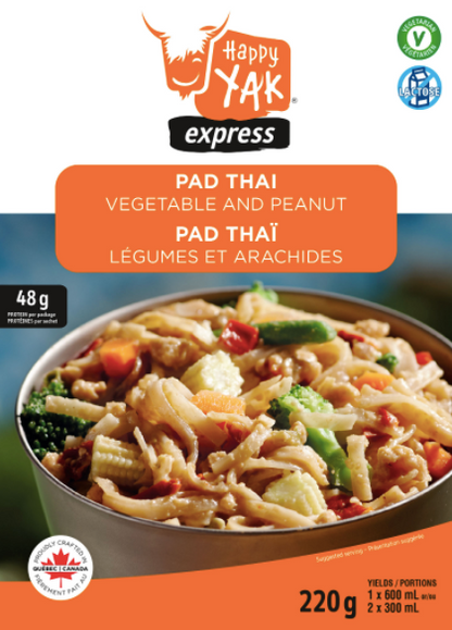 Happy Yak Pad Thai, Vegetable and Peanut