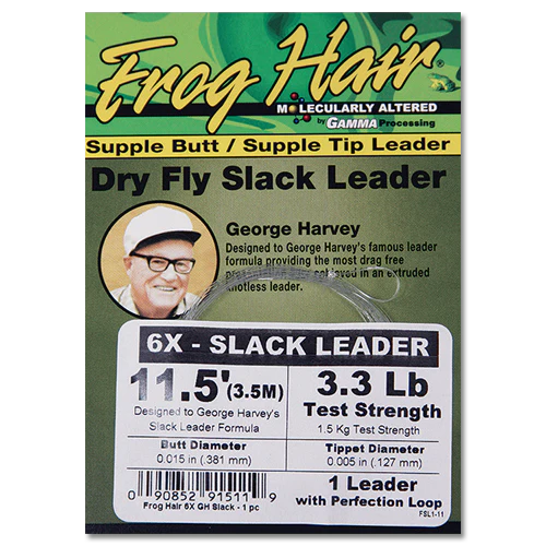 Frog Hair Dry Fly Slack Leader