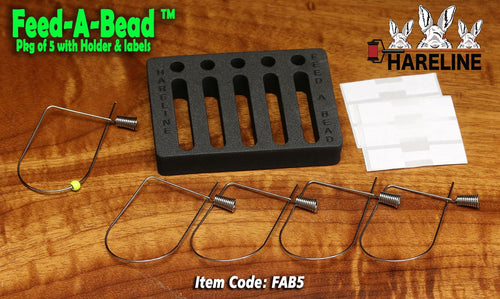 Hareline Feed-A-Bead W/ holder and labels