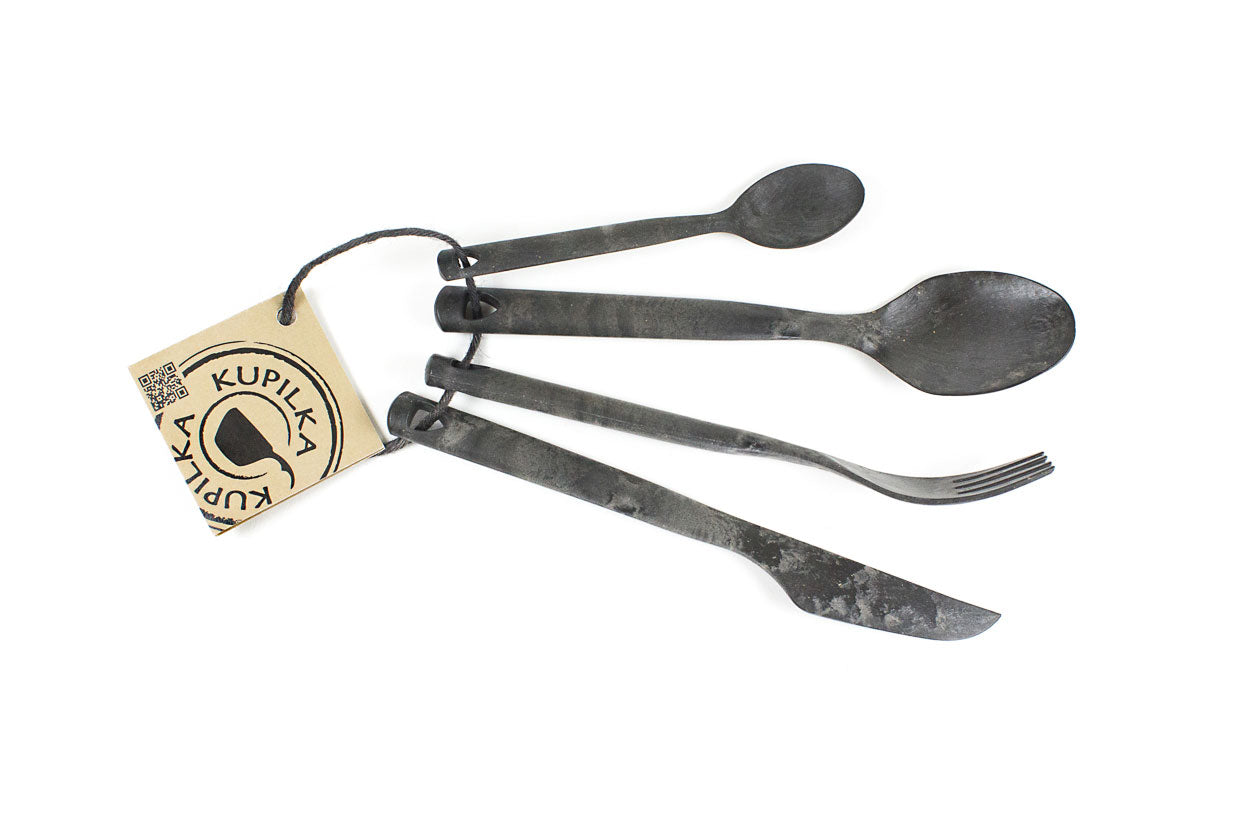 Kupilka Cutlery Set: Fork, Knife, Spoon and Teaspoon
