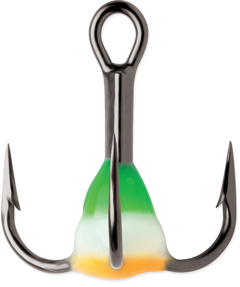 VMC -  Glow Treble Hooks 2Pk