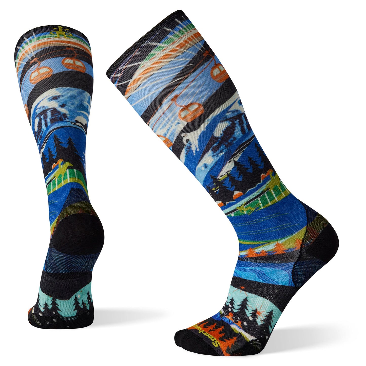 Smartwool Ski Zero Cushion Skication Print OTC Socks