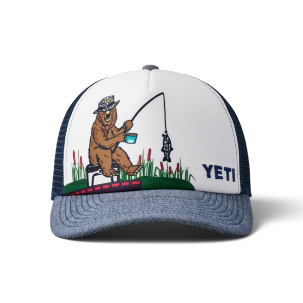 YETI Kid's Fishing Bear Trucker Hat